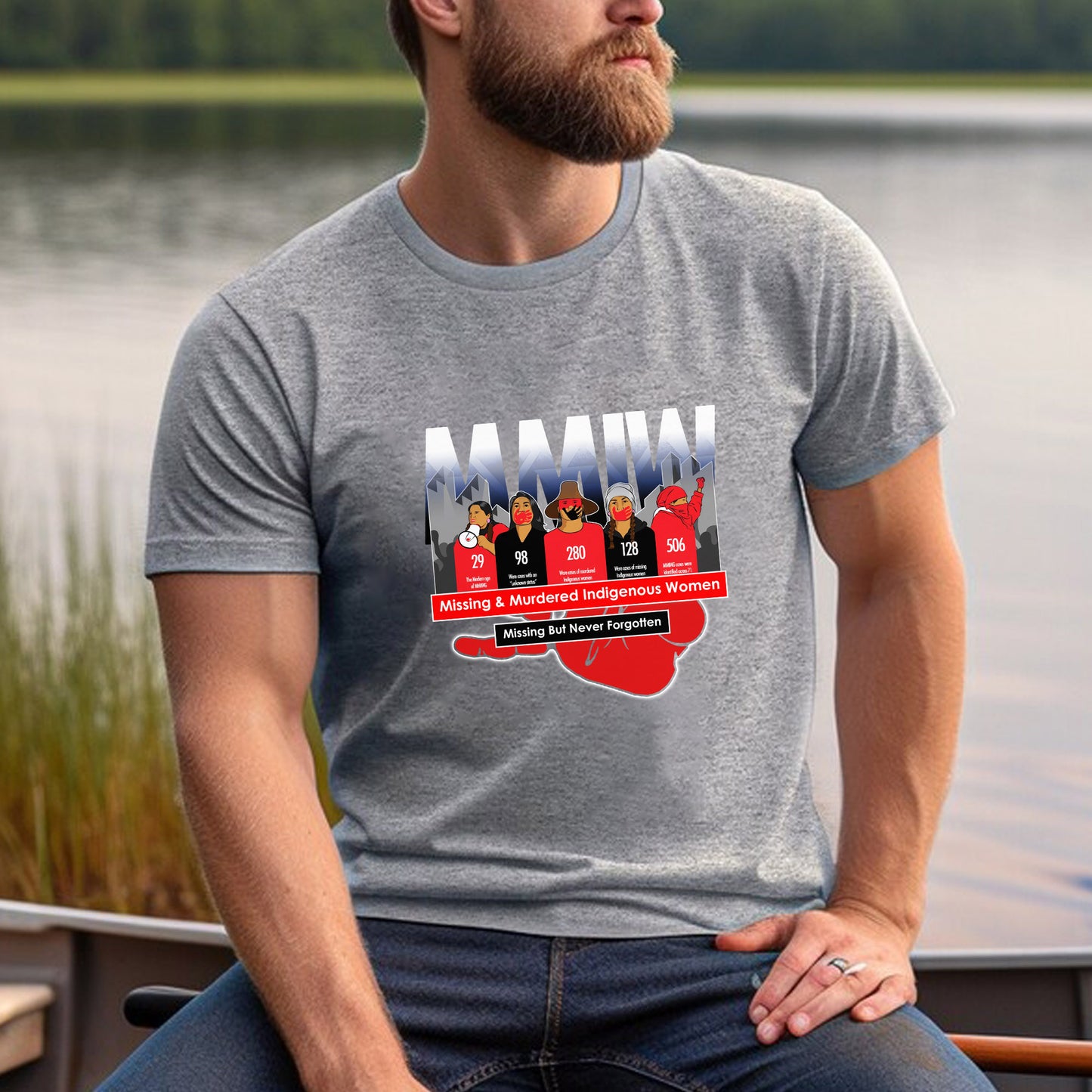 MMIW Missing But Never Forgotten Unisex T-Shirt/T-Shirt V-Neck/Hoodie/Sweatshirt