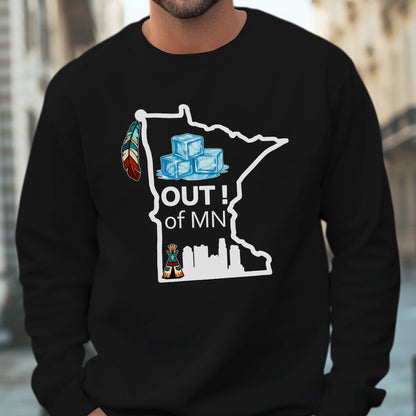 Out of MN Native Minnesota Ice Humor Unisex T-shirt/T-shirt V-neck/Hoodie/Sweatshirt