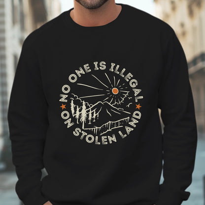 No One Is Illegal On Stolen Land Awareness Unisex T-Shirt/T-Shirt V-Neck/Hoodie/Sweatshirt