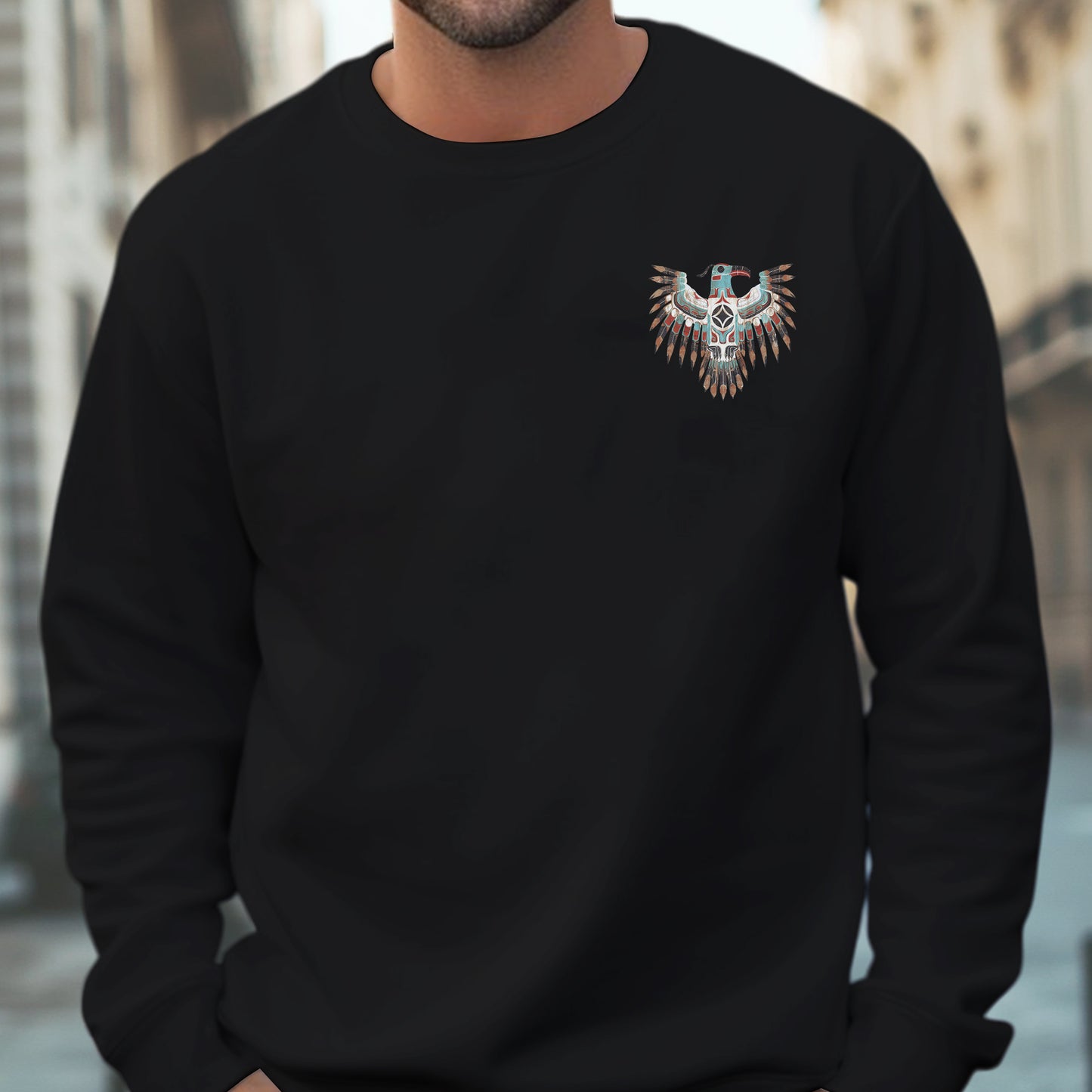 Thunderbird Native American Eagle Unisex - Two sides - T-Shirt/T-Shirt V-Neck/Hoodie/Sweatshirt