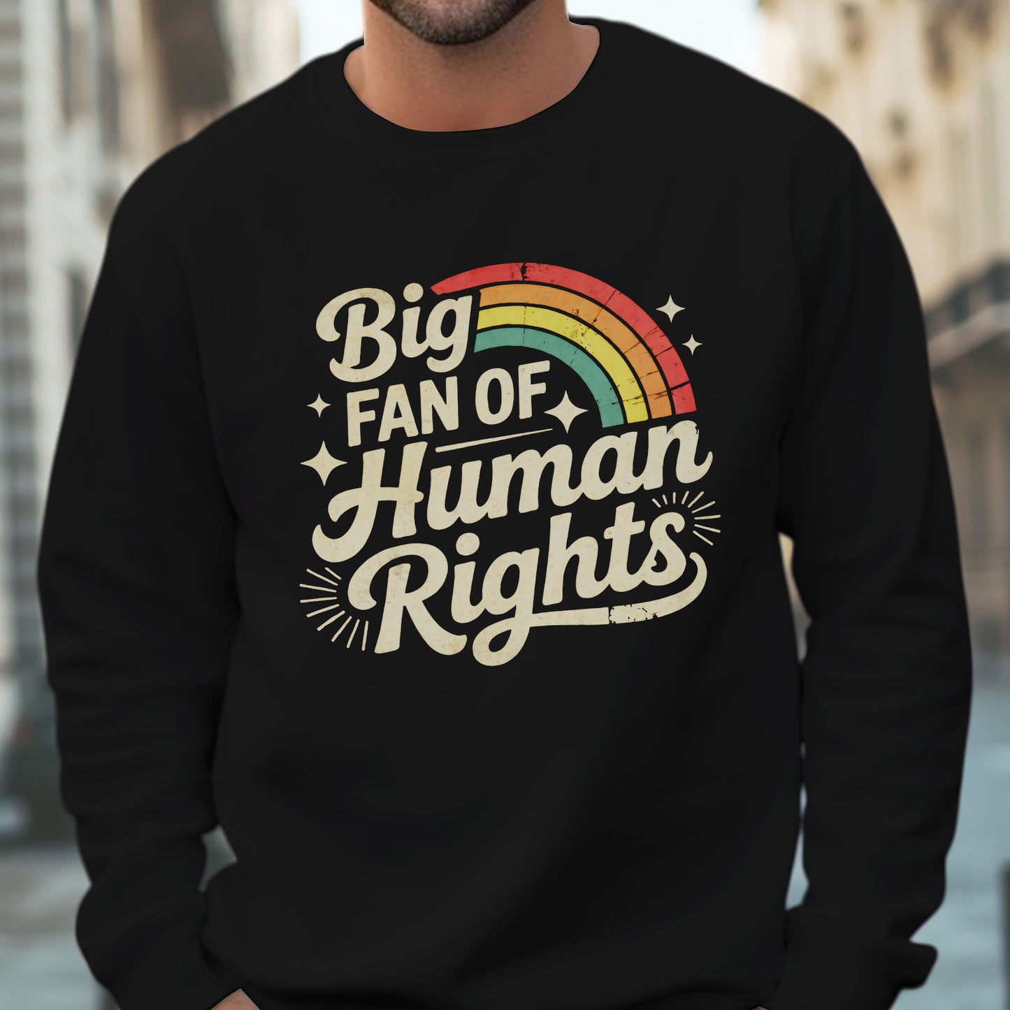 Big Fan of Human Rights Unisex T-shirt/T-shirt V-neck/Hoodie/Sweatshirt