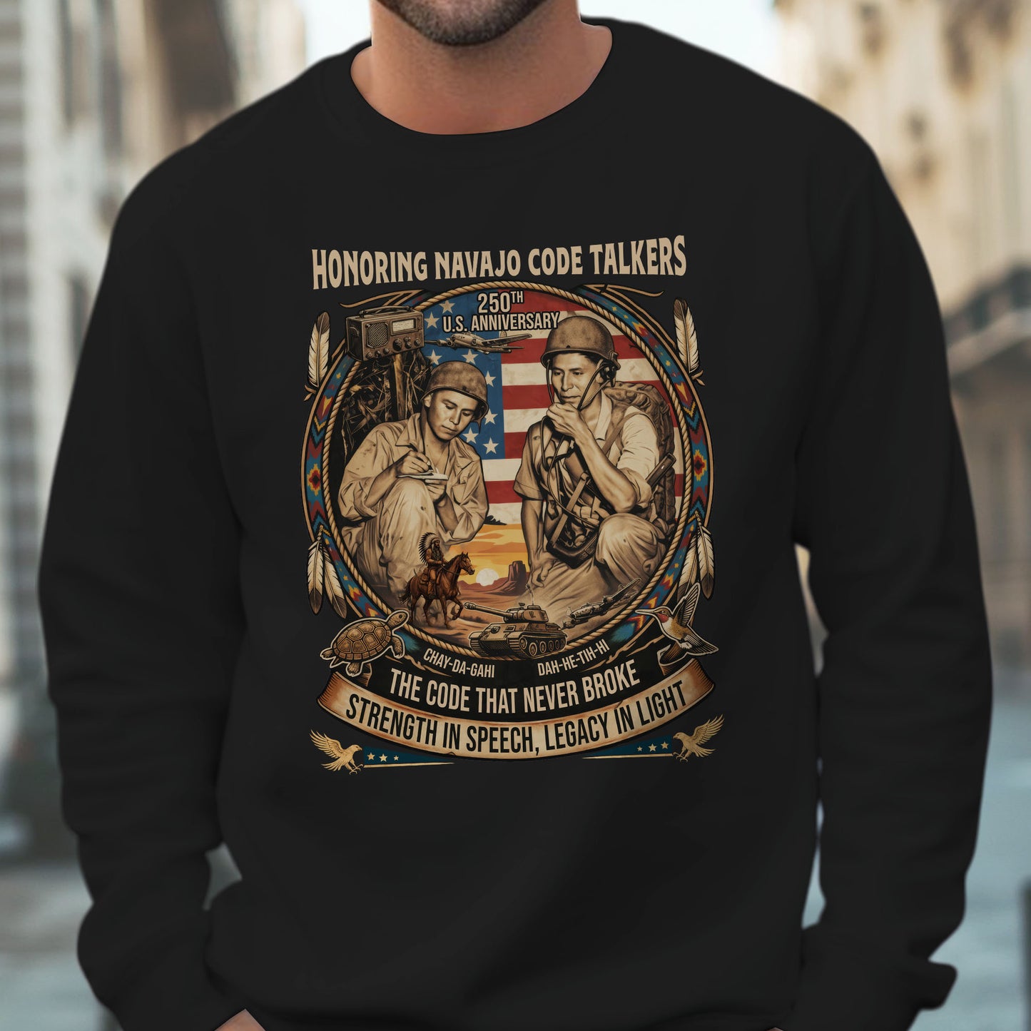 Navajo Code Talkers 250th Anniversary - Unisex T-shirt/V-neck T-shirt/Hoodie/Sweatshirt