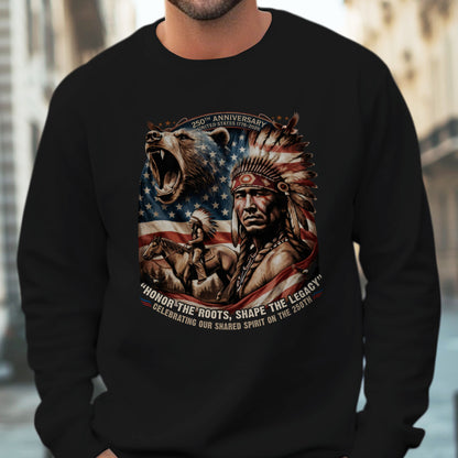 250th Anniversary Native American Spirit - Unisex T-shirt/V-neck T-shirt/Hoodie/Sweatshirt