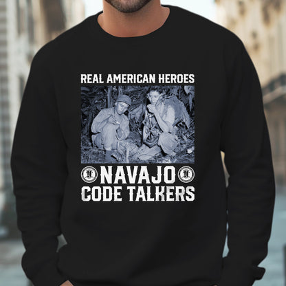 Navajo Code Talkers Real American Heroes Native Land Unisex T-Shirt/T-Shirt V-Neck/Hoodie/Sweatshirt