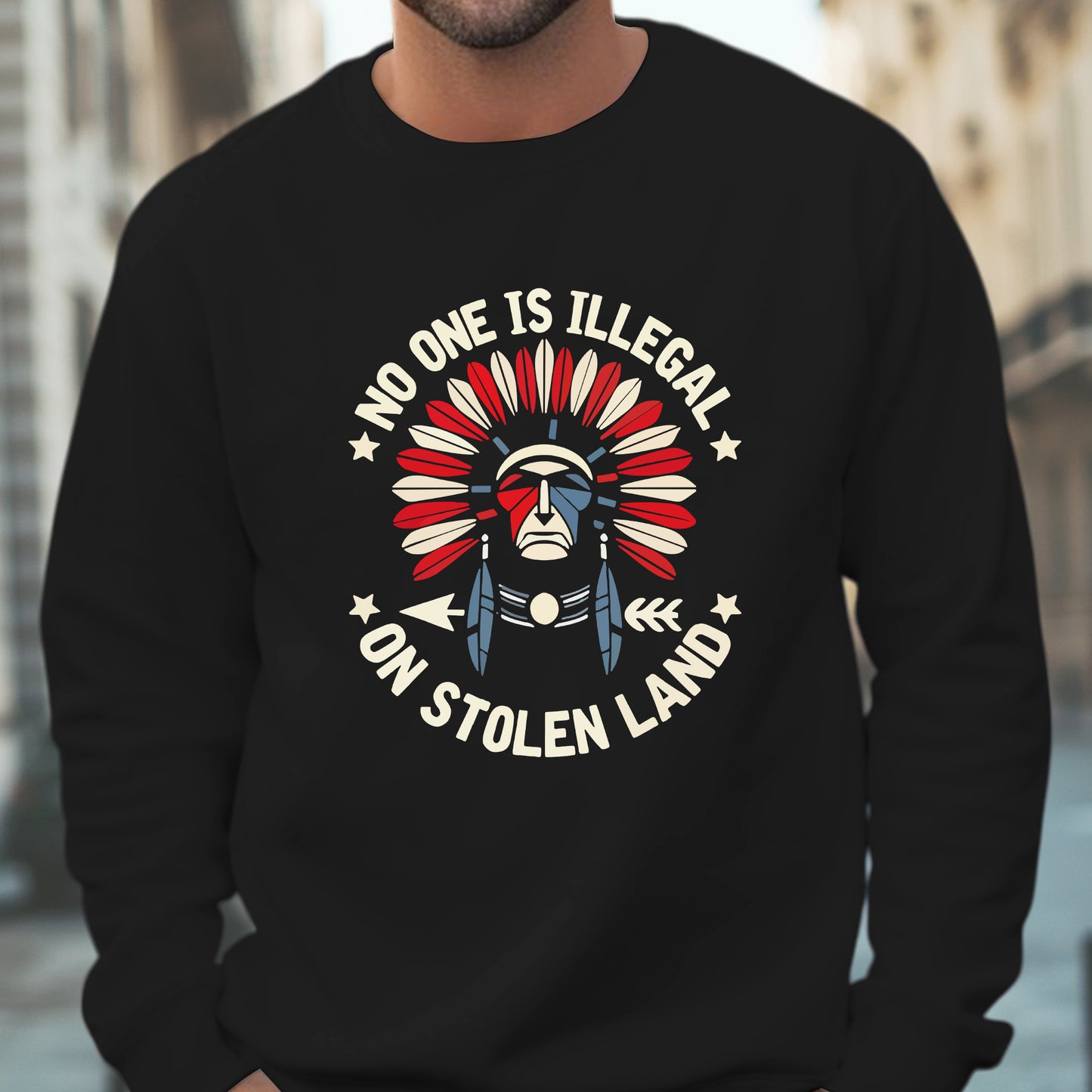No One Is Illegal on Stolen Land - MMIW Unisex T-Shirt/Hoodie/V-Neck/Sweatshirt