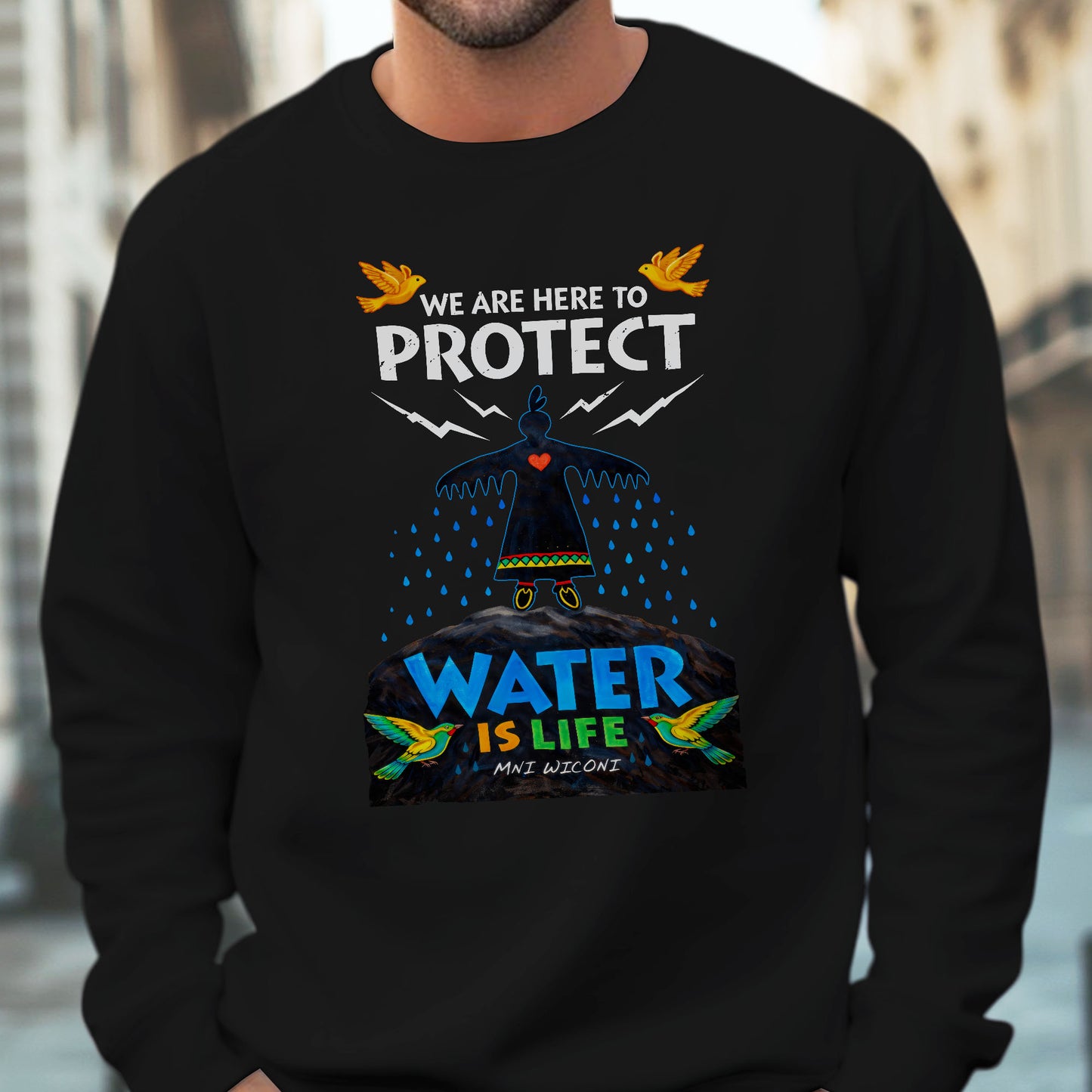 We Are Here to Protect Water - Unisex T-shirt/V-neck T-shirt/Hoodie/Sweatshirt