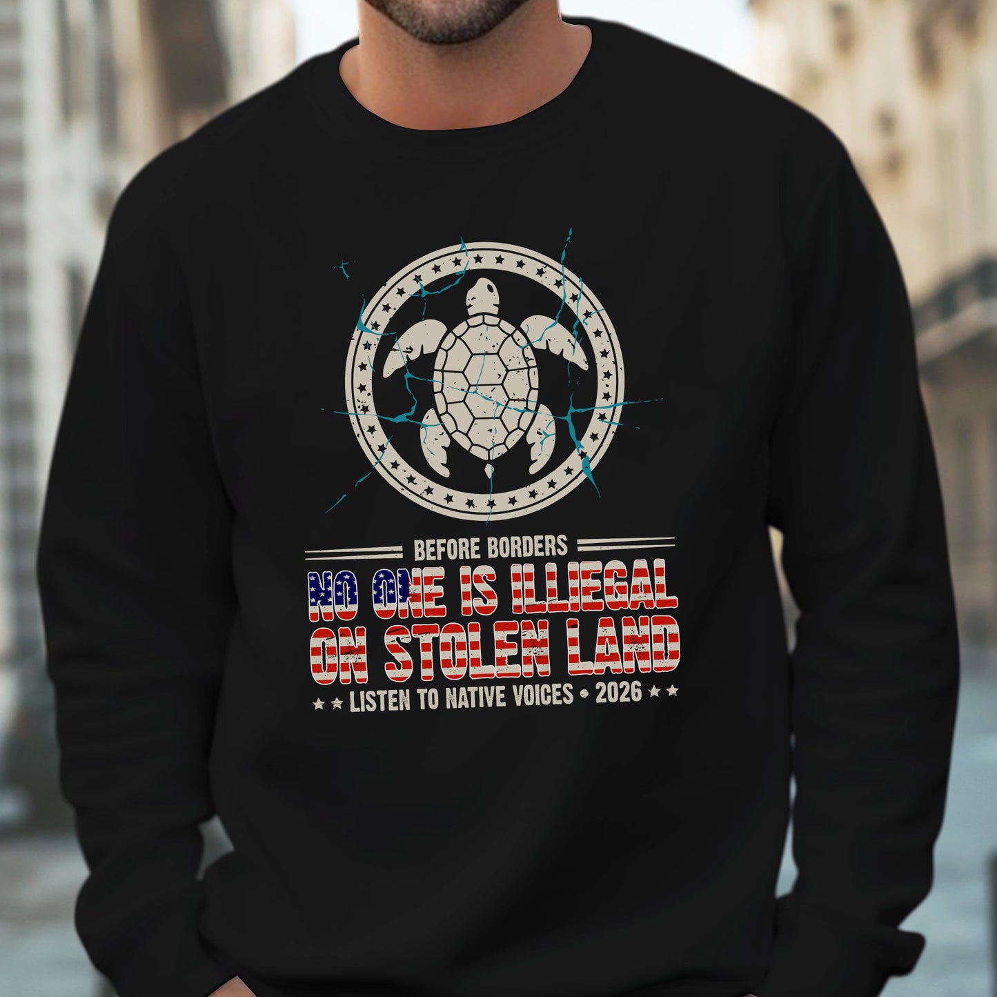 Before Borders No One Is Illegal Unisex T-shirt/T-shirt V-neck/Hoodie/Sweatshirt