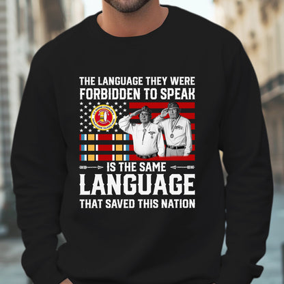 Language of Heroes Native American Code Talkers Tribute Unisex T-Shirt/T-Shirt V-Neck/Hoodie/Sweatshirt