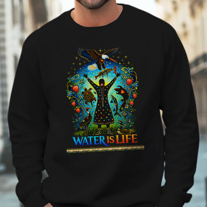 Water is Life Mini Wiconi - Native American - Unisex T-shirt/V-neck T-shirt/Hoodie/Sweatshirt