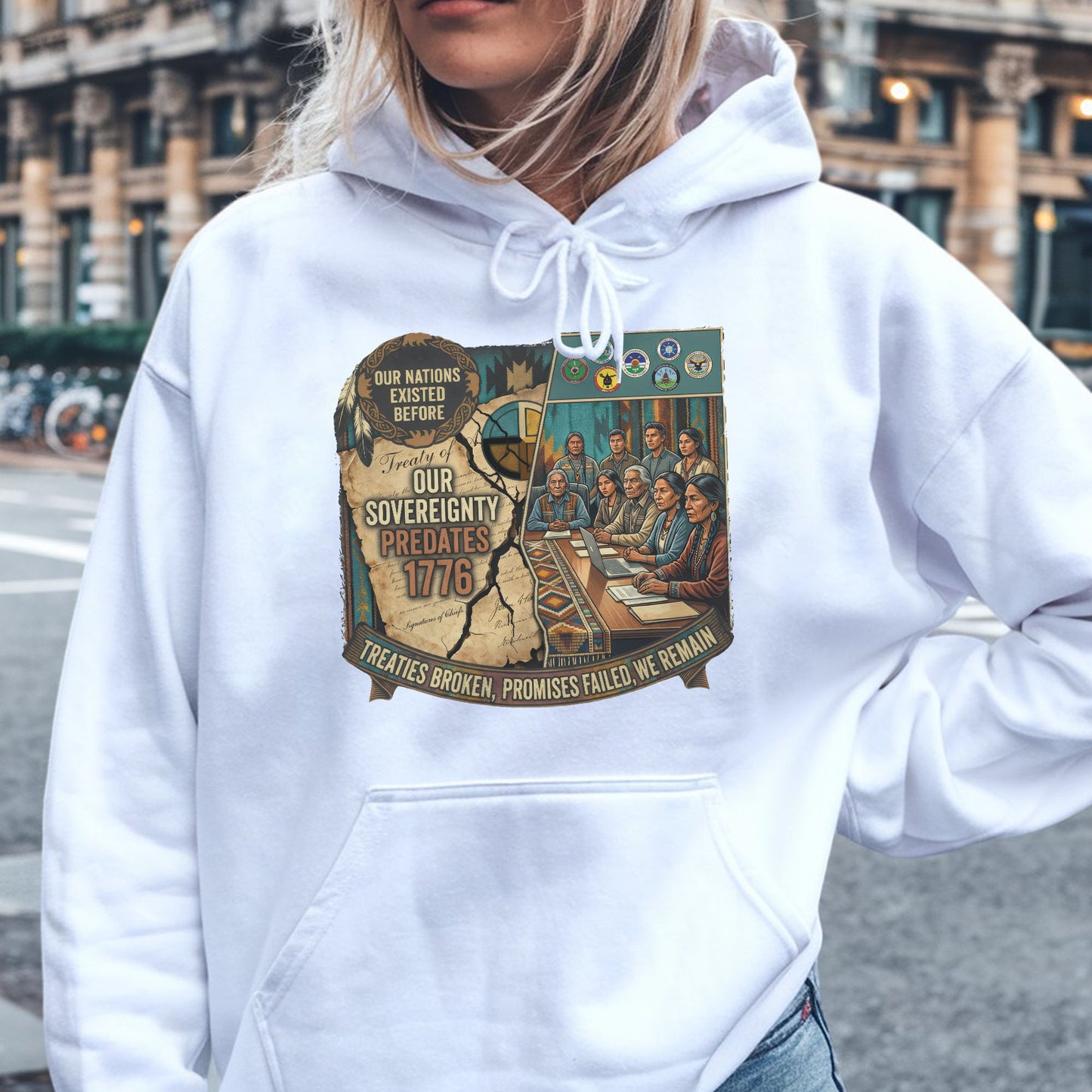 Native American Sovereignty - Our Nations Existed Before 1776 - Unisex T-shirt/V-neck T-shirt/Hoodie/Sweatshirt