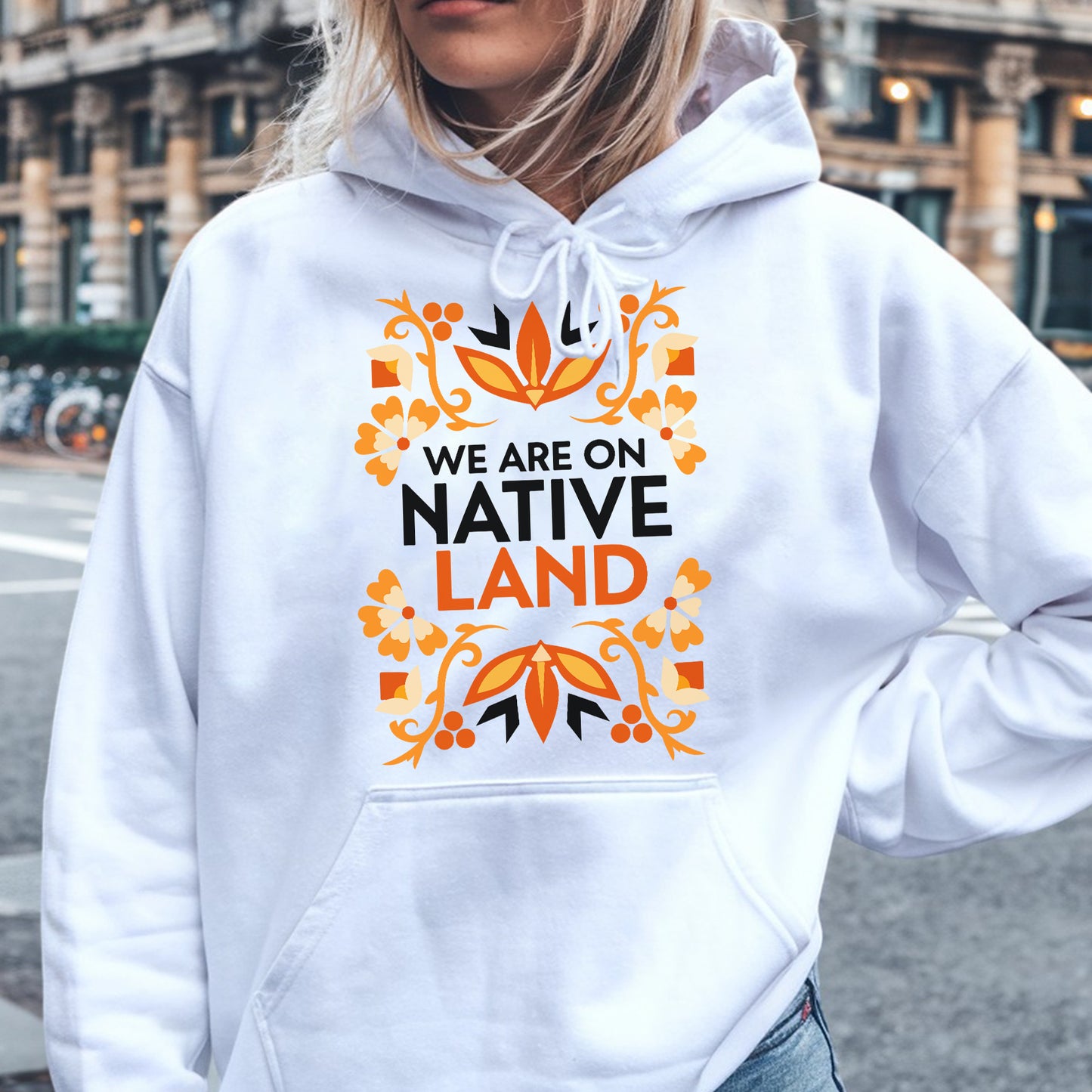 We Are on Native Land - Indigenous Pride Unisex T-shirt/T-shirt V-neck/Hoodie/Sweatshirt