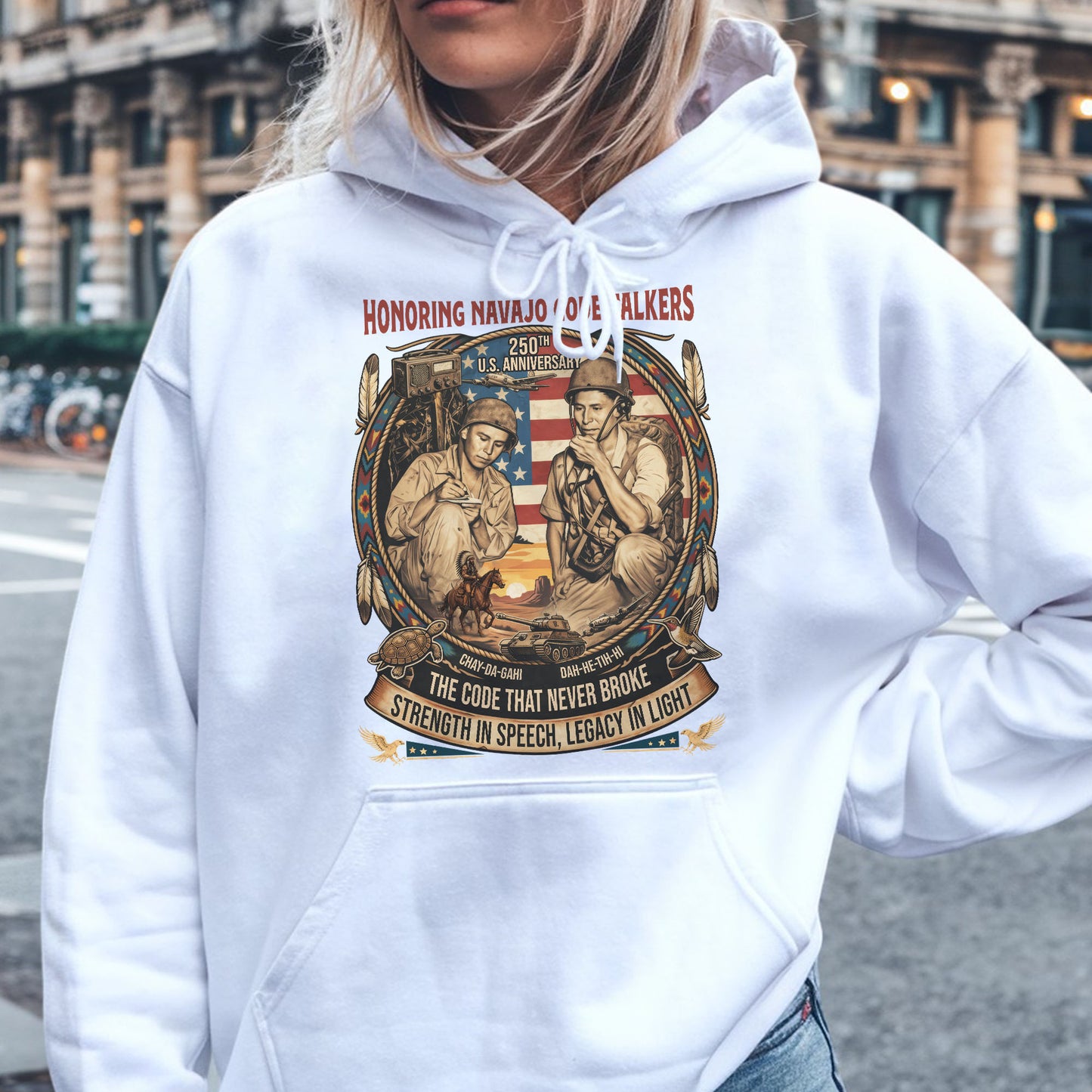 Navajo Code Talkers 250th Anniversary - Unisex T-shirt/V-neck T-shirt/Hoodie/Sweatshirt