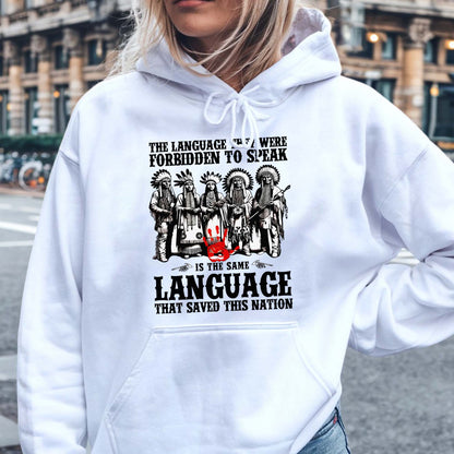 The Language That Saved This Nation - Indigenous Pride Unisex T-Shirt/T-Shirt V-Neck/Hoodie/Sweatshirt