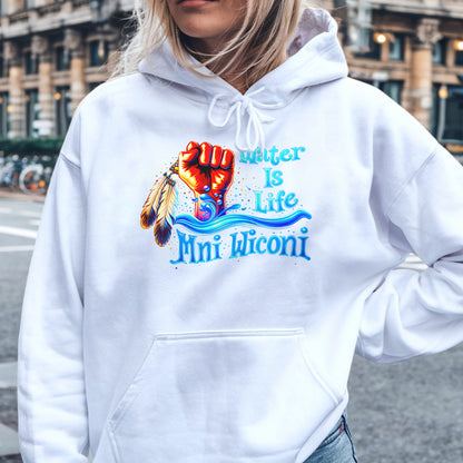 Water is Life Mini Wiconi Indigenous - Unisex T-shirt/V-neck T-shirt/Hoodie/Sweatshirt