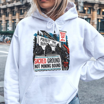 Protect the Black Hills - Sacred Ground Not Mining Bound Unisex T-shirt/T-shirt V-neck/Hoodie/Sweatshirt