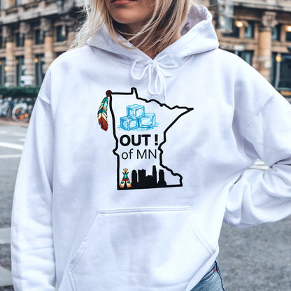 Out of MN Native Minnesota Ice Humor Unisex T-shirt/T-shirt V-neck/Hoodie/Sweatshirt