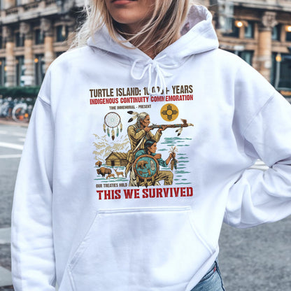 Turtle Island Indigenous - This We Survived Native American - Unisex T-shirt/V-neck T-shirt/Hoodie/Sweatshirt