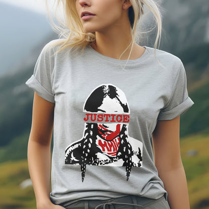 Justice For MMIW Red T-Shirt - Indigenous Women Awareness Unisex T-Shirt/T-Shirt V-Neck/Hoodie/Sweatshirt