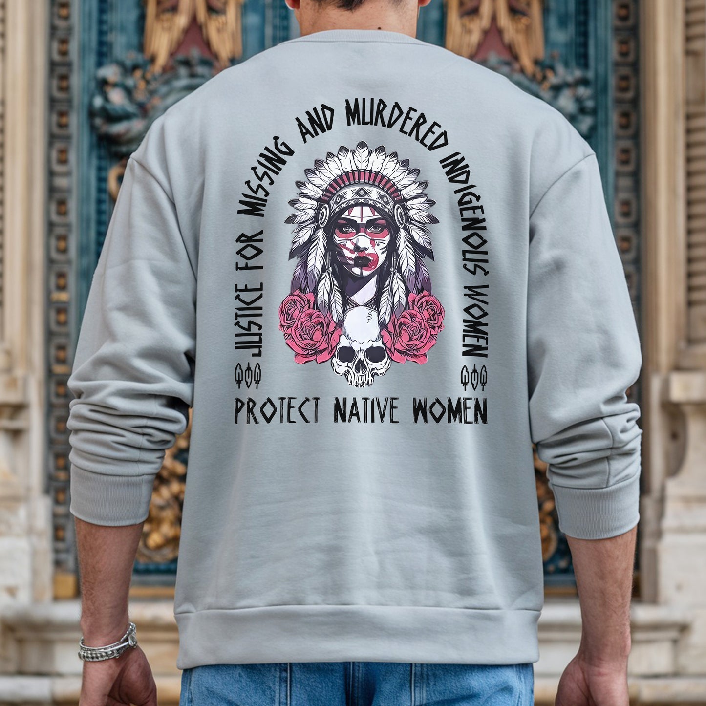 Protect Native Women Justice for MMIW - Two Sides - Unisex T-Shirt/Hoodie/V-Neck/Sweatshirt