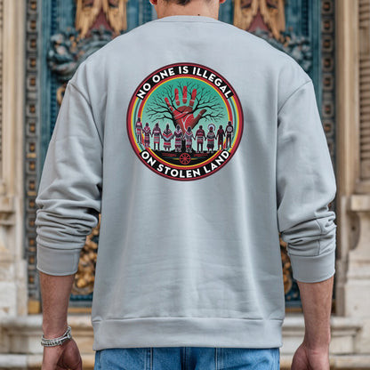 No One Is Illegal On Stolen Land – Indigenous Rights Unisex - Two sides - T-Shirt/T-Shirt V-Neck/Hoodie/Sweatshirt