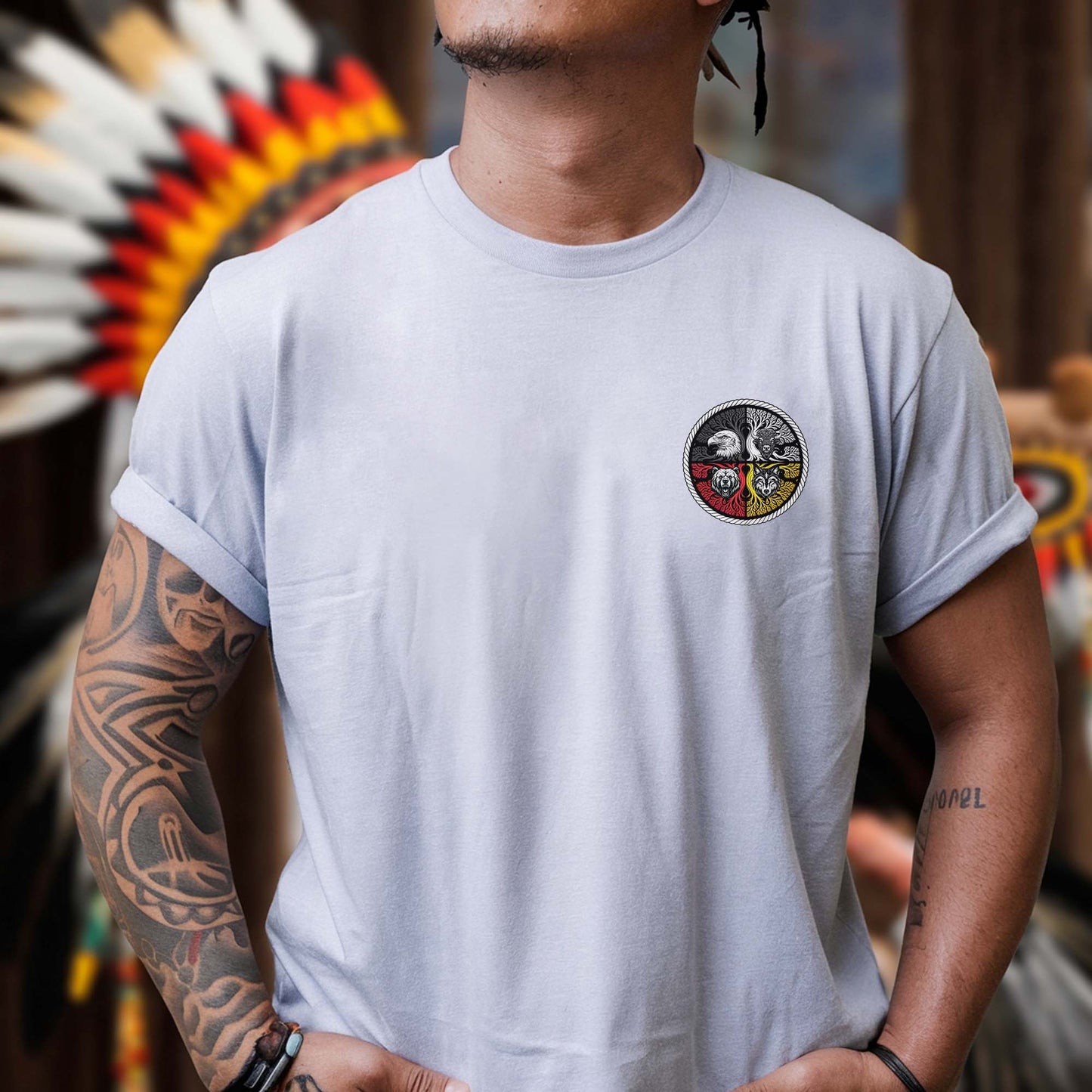 Nature Is My Religion And The Earth Is My Church - Spiritual Wild Animals - Two Sides - Unisex T-Shirt/T-Shirt V-Neck/Hoodie/Sweatshirt