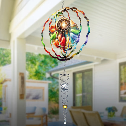 Colorful Native American Dreamcatcher Wind Spinner