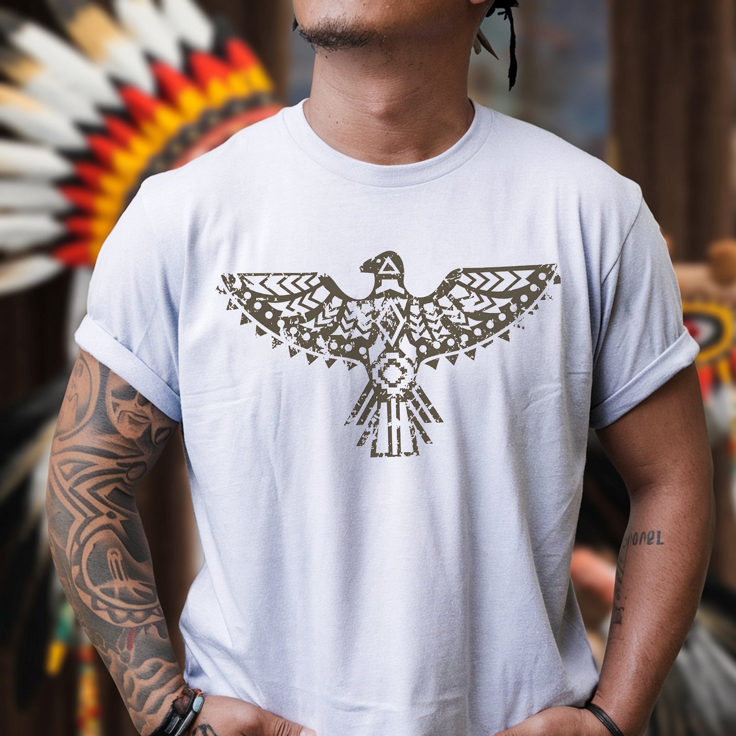Native Thunderbird Spirit  Southwestern Tribal Unisex T-shirt/V-neck T-shirt /Hoodie/Sweatshirt