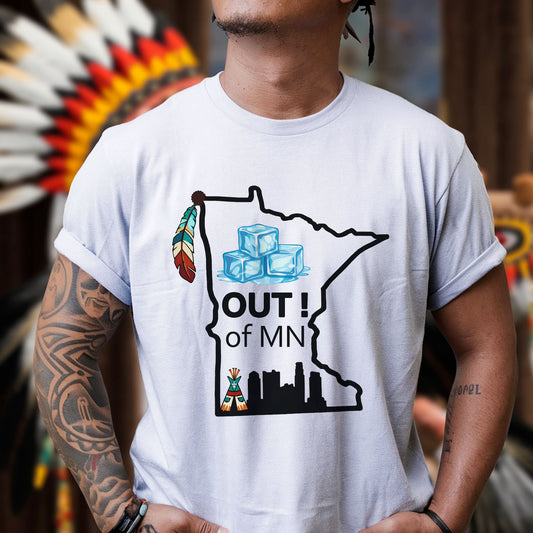 Out of MN Native Minnesota Ice Humor Unisex T-shirt/T-shirt V-neck/Hoodie/Sweatshirt