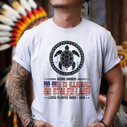 Before Borders No One Is Illegal Unisex T-shirt/T-shirt V-neck/Hoodie/Sweatshirt