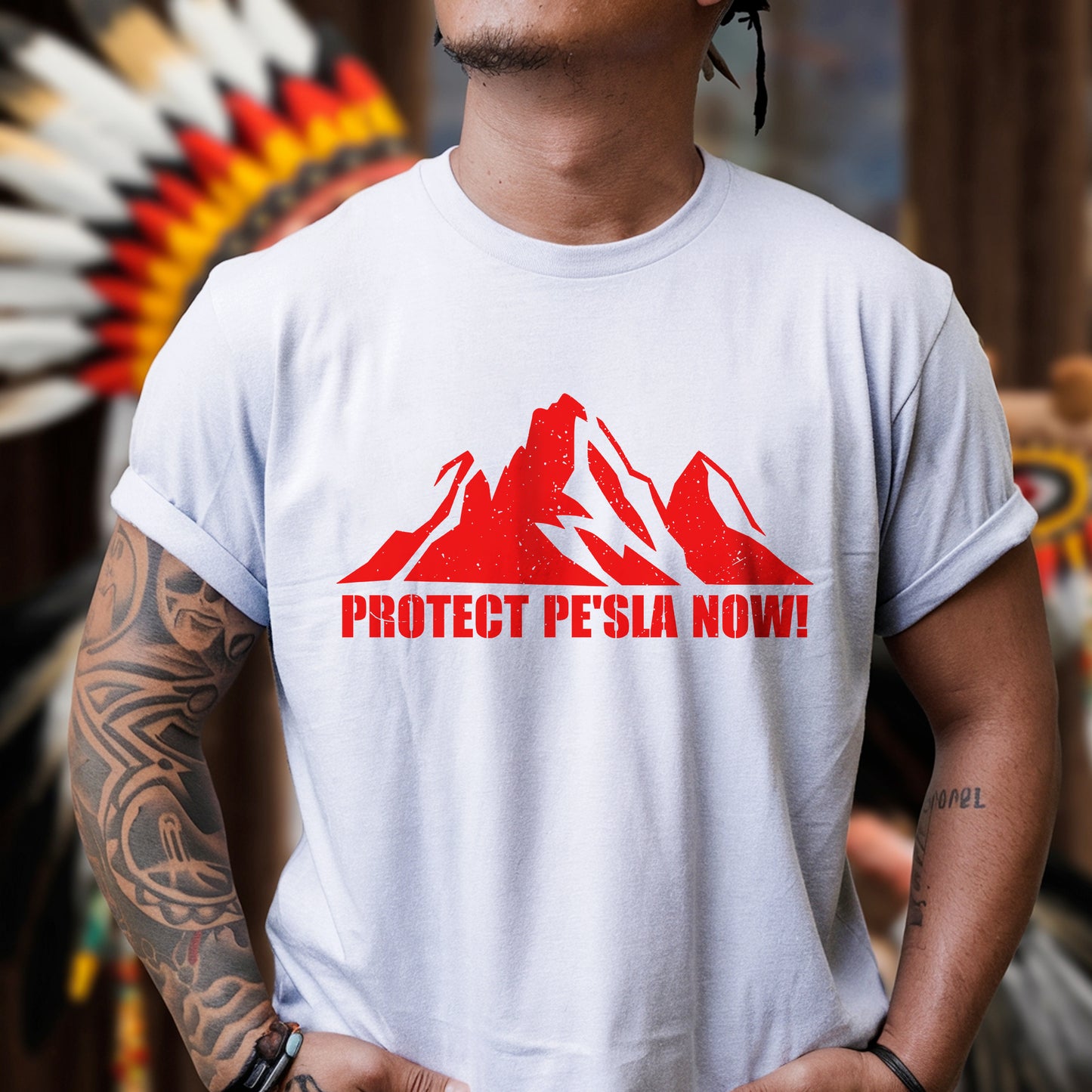 Protect Pe’ Sla Now Sacred Land Unisex T-shirt/T-shirt V-neck/Hoodie/Sweatshirt