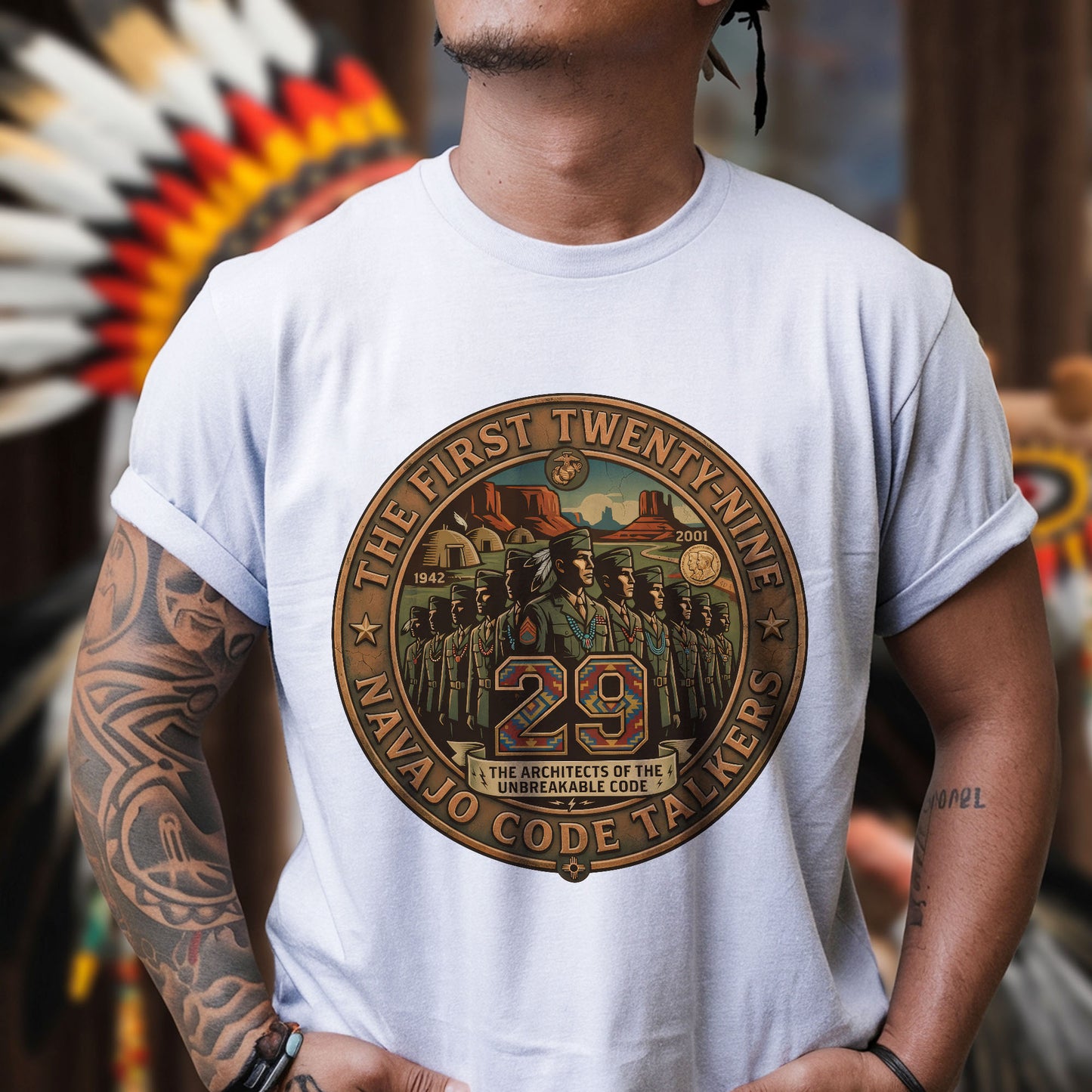 The First Twenty-Nine Navajo Code Talkers - Unisex T-shirt/V-neck T-shirt/Hoodie/Sweatshirt