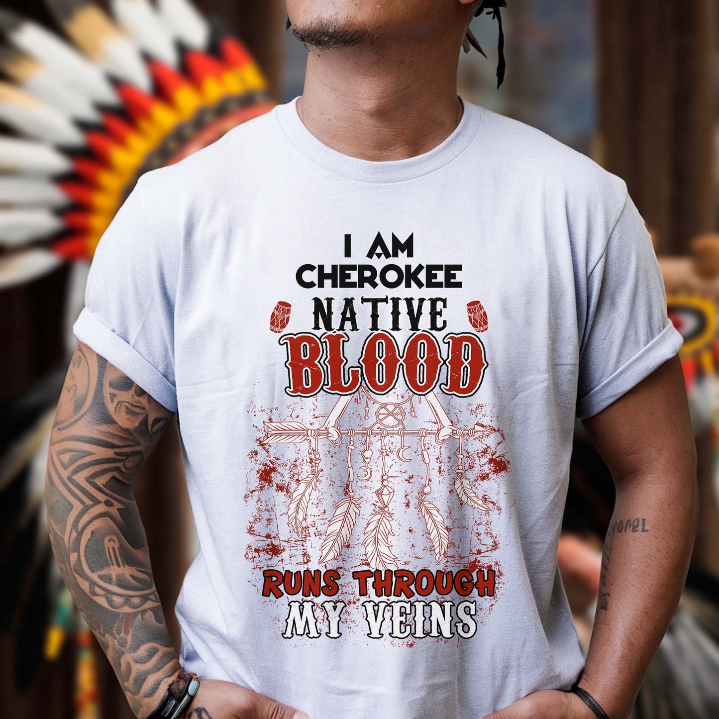 Custom Native American Tribe with Feathers - Personalized Tribal Design Unisex T-Shirt/T-Shirt V-Neck/Hoodie/Sweatshirt