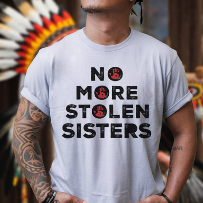 No More Stolen Sisters Red Handprint - Two Sides - MMIW Unisex T-Shirt/Hoodie/V-Neck/Sweatshirt