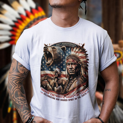 250th Anniversary Native American Spirit - Unisex T-shirt/V-neck T-shirt/Hoodie/Sweatshirt