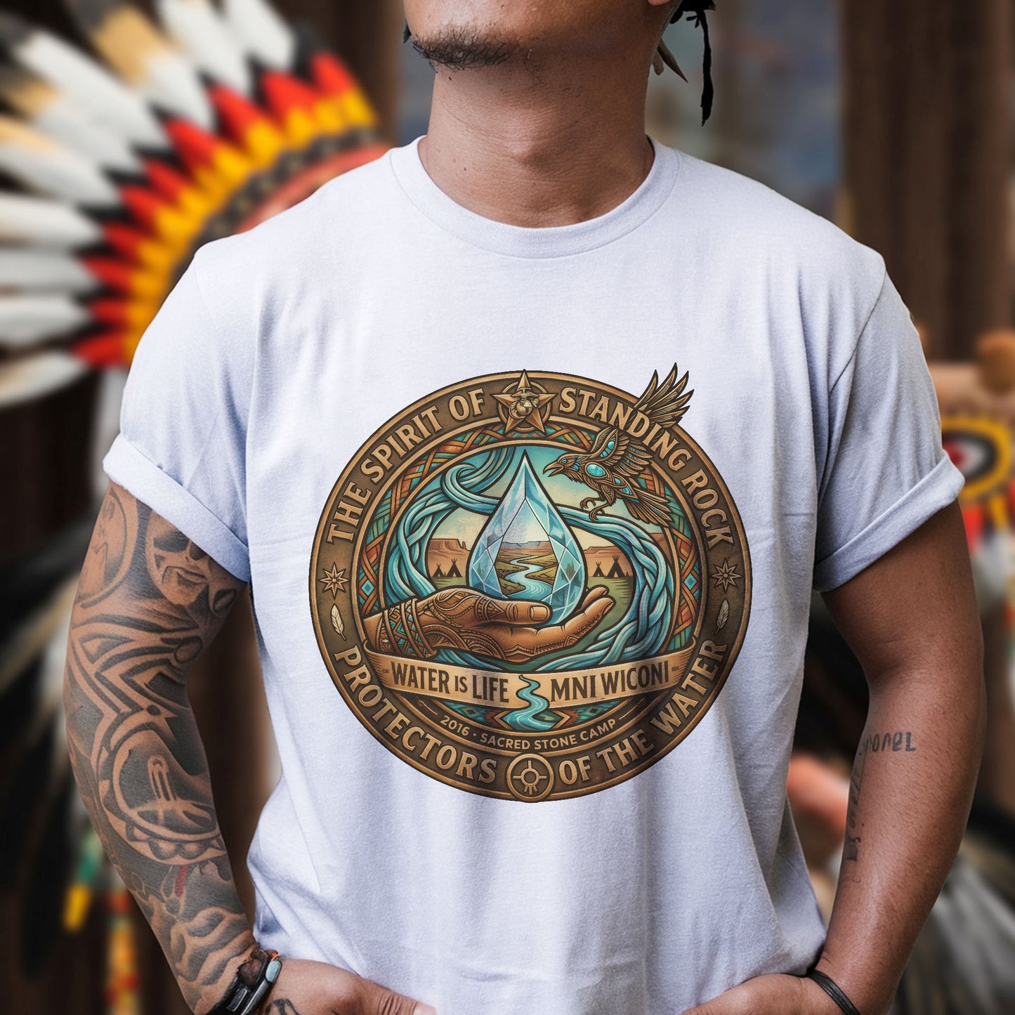 The Spirit of Standing Rock - Unisex T-shirt/V-neck T-shirt/Hoodie/Sweatshirt