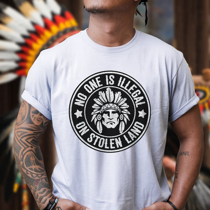 No One Is Illegal on Stolen Land Unisex T-Shirt/T-Shirt V-Neck/Hoodie/Sweatshirt