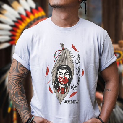 No More Stolen Sisters Red Hand - MMIW Unisex T-Shirt/Hoodie/V-Neck/Sweatshirt