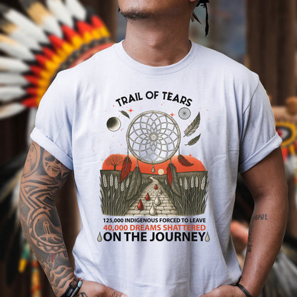 Trail Of Tears - 125000 Indigenous Forced To Leave 40000 Dreams Shattere Unisex T-Shirt/Hoodie/Sweatshirt