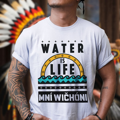 Water is Life Mini Wíčhóni - Unisex T-shirt/V-neck T-shirt/Hoodie/Sweatshirt