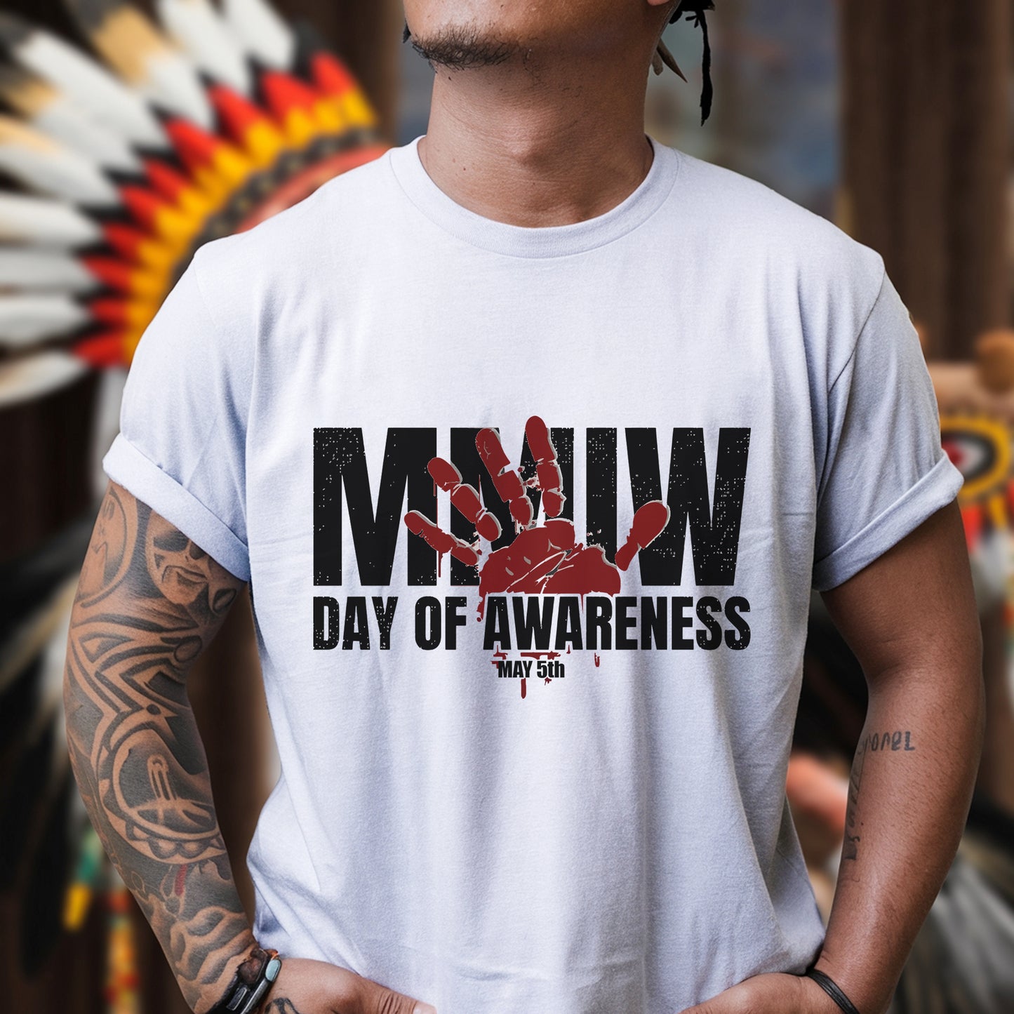 MMIW Day of Awareness - MMIW Unisex T-Shirt/Hoodie/V-Neck/Sweatshirt - Support Justice for Missing Indigenous Women