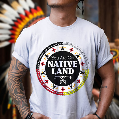 You Are On Native Land – Medicine Wheel Unisex T-shirt/T-shirt V-neck/Hoodie/Sweatshirt