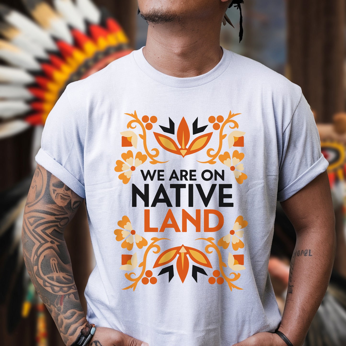 We Are on Native Land - Indigenous Pride Unisex T-shirt/T-shirt V-neck/Hoodie/Sweatshirt