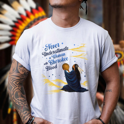 Custom Native American Tribe - Never Underestimate Indigenous Women Unisex T-Shirt/T-Shirt V-Neck/Hoodie/Sweatshirt