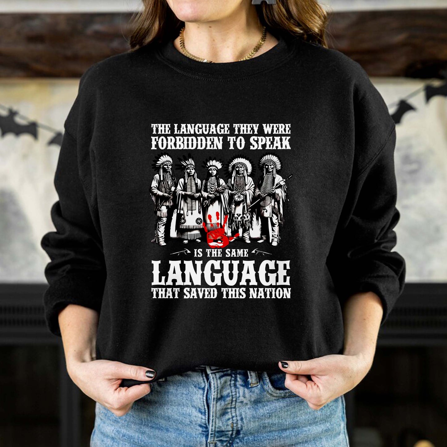 The Language That Saved This Nation - Indigenous Pride Unisex T-Shirt/T-Shirt V-Neck/Hoodie/Sweatshirt