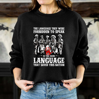 The Language That Saved This Nation - Indigenous Pride Unisex T-Shirt/T-Shirt V-Neck/Hoodie/Sweatshirt