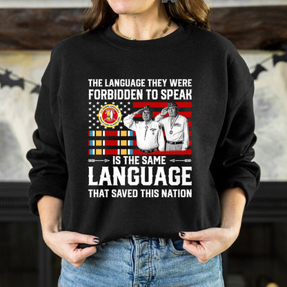 Language of Heroes Native American Code Talkers Tribute Unisex T-Shirt/T-Shirt V-Neck/Hoodie/Sweatshirt
