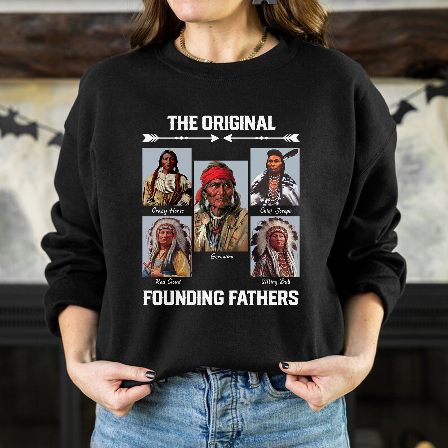 Native American Founding Fathers Tribute Honoring Unisex T-Shirt/T-Shirt V-Neck/Hoodie/Sweatshirt