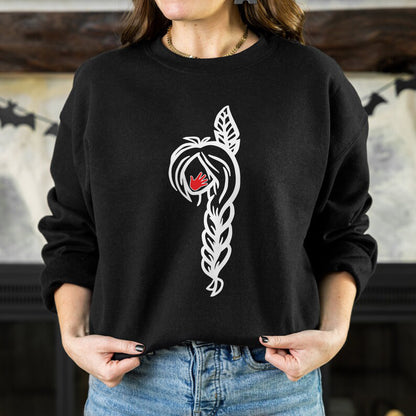 MMIW American Native Black Hair Indigenous Unisex T-shirt/V-neck T-shirt /Hoodie/Sweatshirt