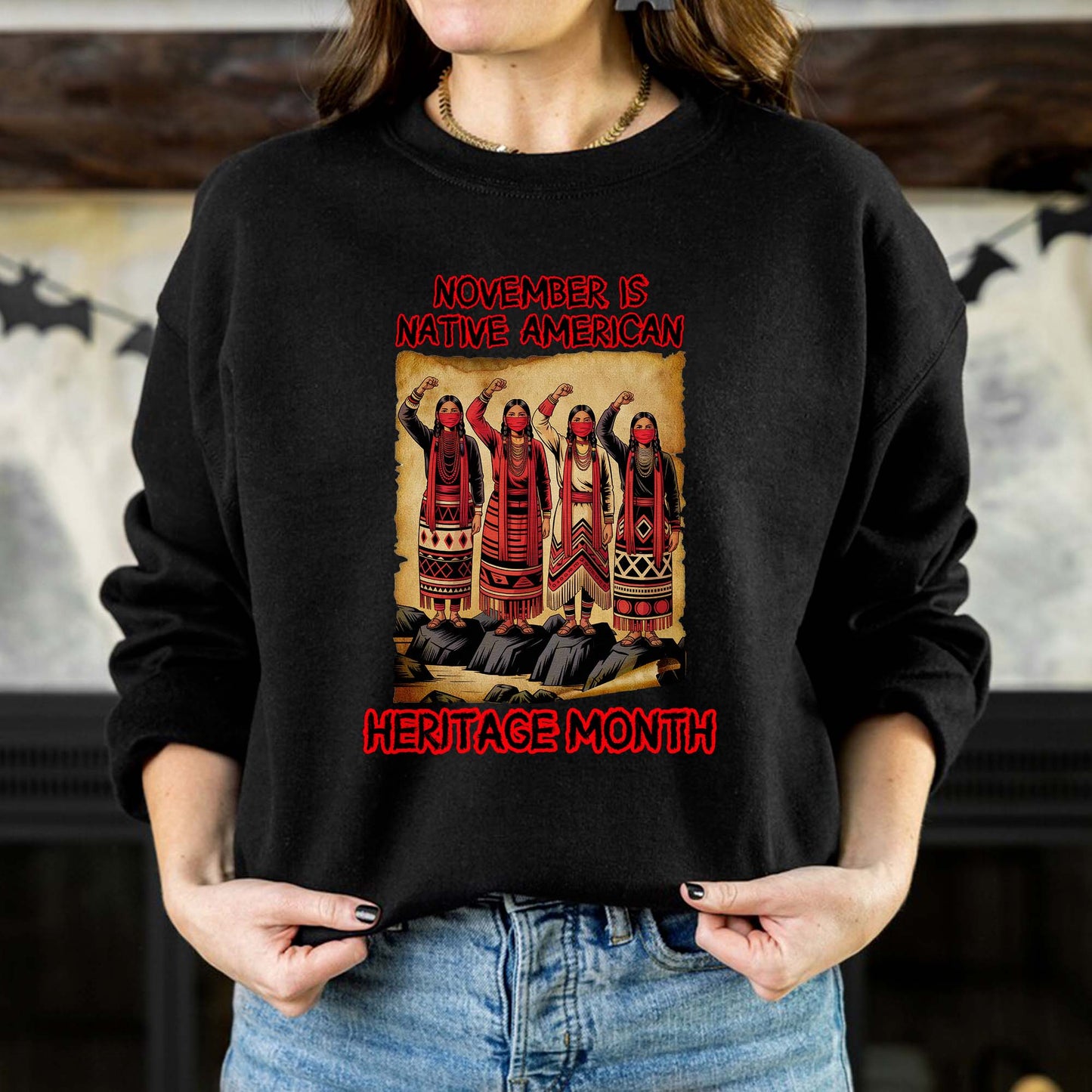 November Is Native American Heritage Month - Indigenous Pride Unisex T-Shirt/T-Shirt V-Neck/Hoodie/Sweatshirt