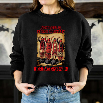 November Is Native American Heritage Month - Indigenous Pride Unisex T-Shirt/T-Shirt V-Neck/Hoodie/Sweatshirt